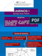 Diseño de curvas de transición en caminos