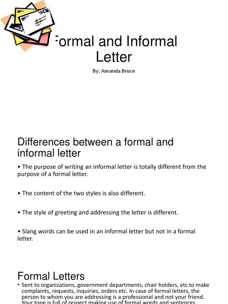 formal and informal letter | Semiotics | Communication