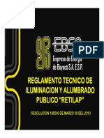 EBSA - Reglamento Tecnico de Iluminacion y Alumbrado