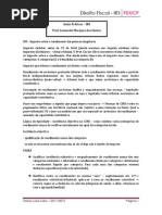Direito Fiscal - IRS (aulas práticas, parte teórica)