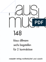 Klaus Dillmann - Sechs Bagatellen Für 2 Kontrabässe