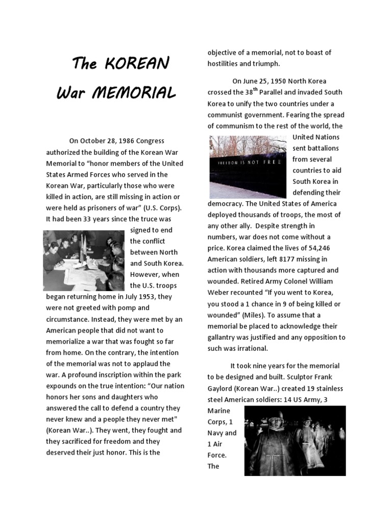 korean war short essay