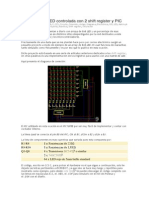 Control matriz 8x8 LED con PIC16F88 y shift register