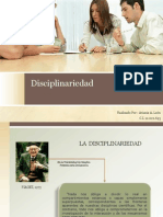 La Disciplinariedad