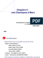 IAE Chap 5 - Des Classiques À Marx