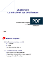 IAE Chap 2 - Le marché et ses défaillances