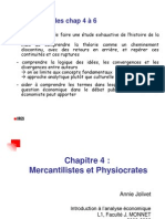 IAE Chap 4 - Mercantilistes Et Physiocrates