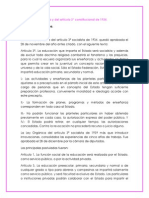 3la Reforma Educativa y Del Artículo 3°