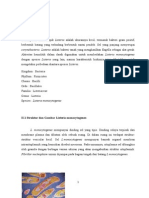 Microbial Listeria Monocytogenes. 