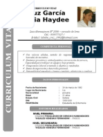 Curriculum Vitae Cruz Garcia Nuria