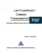 1 Escuelas Filosoficas y Cambios Paradigmaticos I