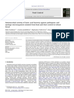 Antimicrobial Activity of Lactic Acid Bacteria Against Pathogenic and Spoilage Microorganism Isolated From Food and Their Control in Wheat Bread