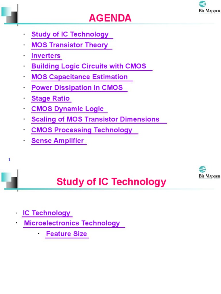 CMOS VLSI DESIGN NOTES Made by Barun Dhiman From Various Books Like ...