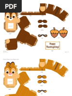 Download Chip  Dale Cutie Papercraft Craft Printable 1012 by See Eng SN186650531 doc pdf