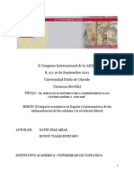 DIAZ - El Impacto Económico de La Independencia en Centroamérica, 1760-1840. Una Interpretación