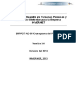 SRPPDT-AP-05 Cronograma Del Proyecto