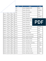 Date IST GMT Match Details Venue