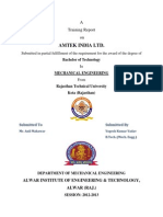 Amtek India LTD.: A Training Report On