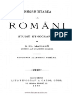 Simion Florea Marian Inmormantarea La Romani