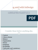Layouting And/With Indesign: A Crash Course Into Laying Out A Newspaper Using Indesign Cs4/5/6