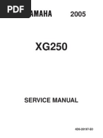 Download Yamaha XG 250 05 - Service Manual by Bricolus SN18667920 doc pdf