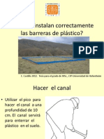 (Control Del Gorgojo de Los Andes) Como Se Instalan Correctamente Las Barreras de Plástico