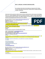 Informe Sobre Affaire de Comunicación en CL Málaga