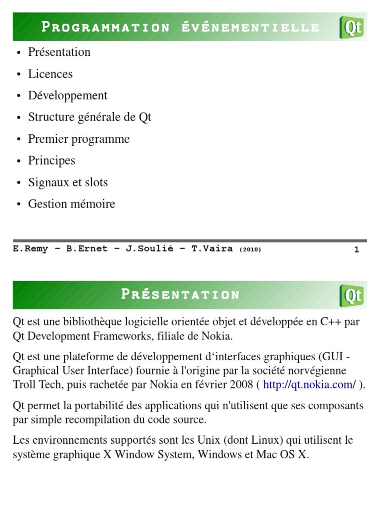 Cours QT | PDF