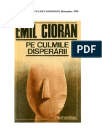  Pe Culmile Disperarii Emil Cioran.pdf