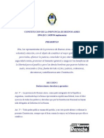 Constitucion de La Provincia de Buenos Aires