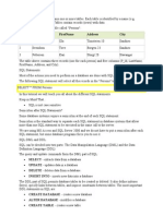 SQL Notes