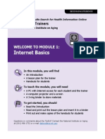 Internet Basics: Welcome To Module 1