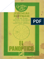 Bentham Jeremy El Panoptico 1791