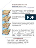 Formación de terrazas fluviales encajadas y escalonadas