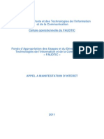 FAUDTIC Appel A Projets 2011 PDF