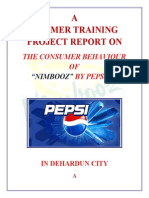 112923147 Consumer Behaviour of Pepsi