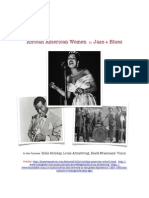 African American Women Jazz Blues: Billie Holiday, Louis Armstrong, Black Musicians' Union