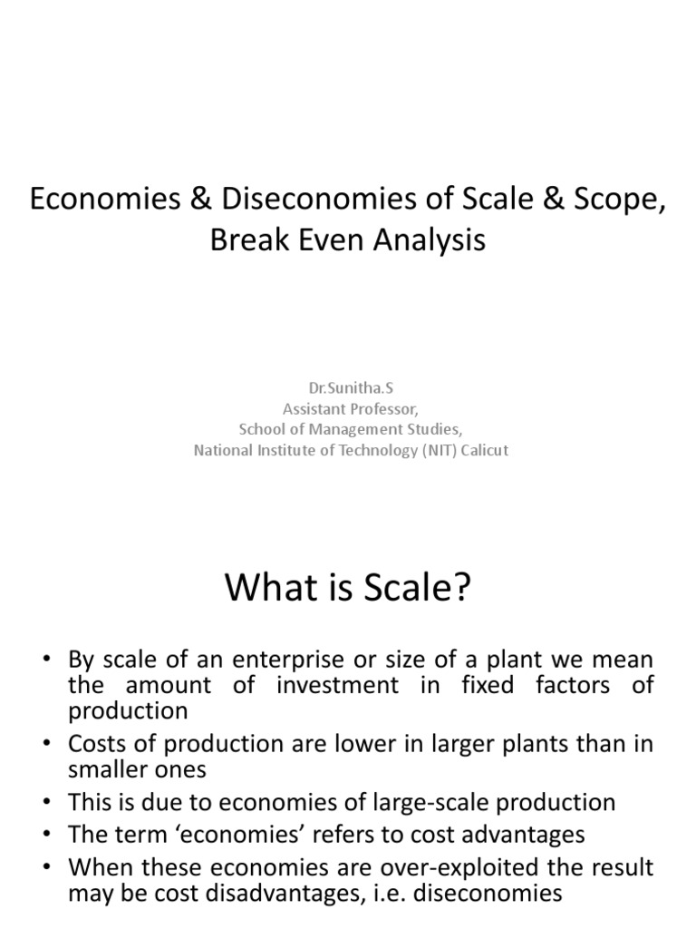 Economies and Diseconomies of Scale | PDF | Average Cost | Economies Of ...