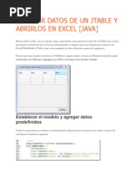 Download Guardar Datos de Un Jtable y Abrirlos en Excel by Nallely Hernandez Mendez SN186739492 doc pdf