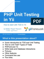 Php Unit Testing in Yi i