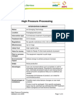 High Pressure Processing