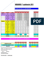 Horarios 1er Cuatrimestre Septiembre 2013