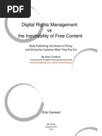 Download Digital Rights Management vs the Inevitability of Free Content by Sean Cranbury SN18674701 doc pdf