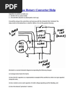 440v 3 Phase Rotary Converter Help