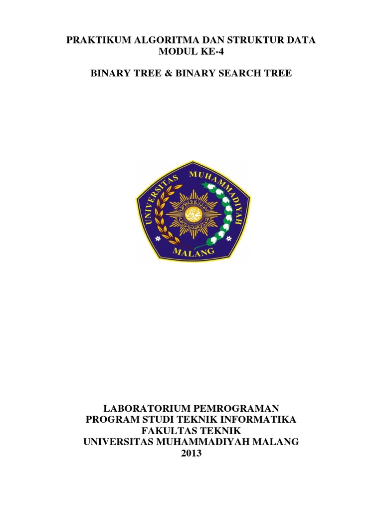 Praktikum Binary Tree dan BST | PDF | Metode & Bahan Ajar | Komputer