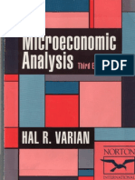 Micro Economic Analysis Varian HRNorton 1992