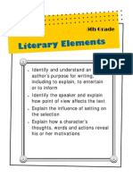 Literary Elements For Grade 5