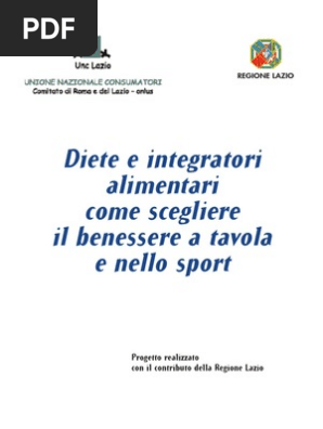 Dieteintegratori Alimentari Lazio Forse 2003