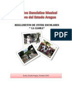 Reglamento de Inter Escolares de La Llora 2013