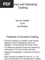 5. Contract Costing and Operating Costing